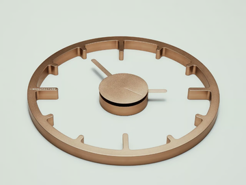 REAL - Wall-mounted aluminium clock by La Manufacture - view 2